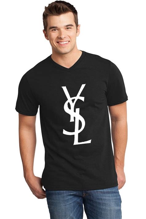 black and white ysl t shirt